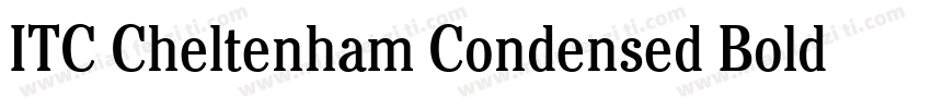ITC Cheltenham Condensed Bold Itali字体转换